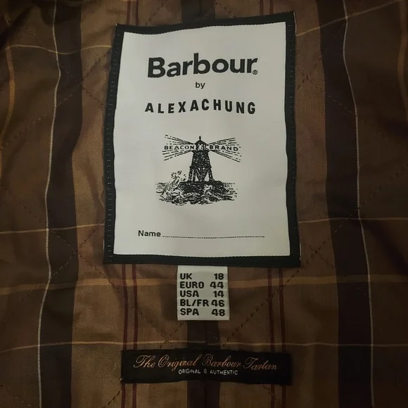 🇬🇧RARE NWOT Barbour x ALEXA Chung Jackie Jacket - Picture 8 of 9